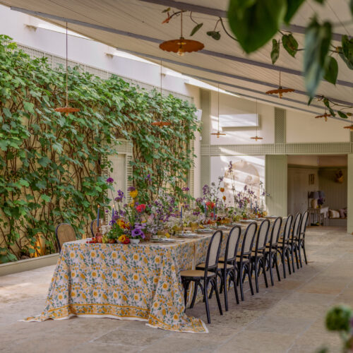 indoor dining event space for a wedding