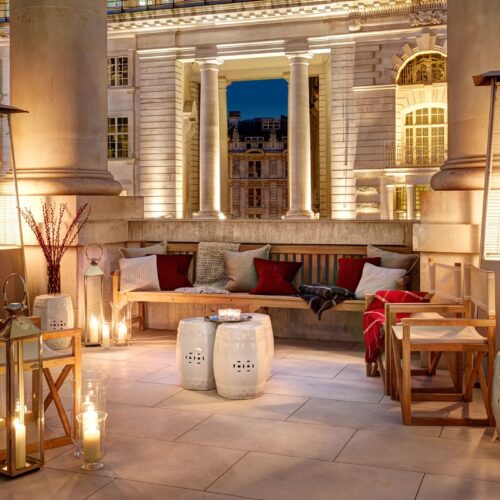 romantic outdoor terrace space