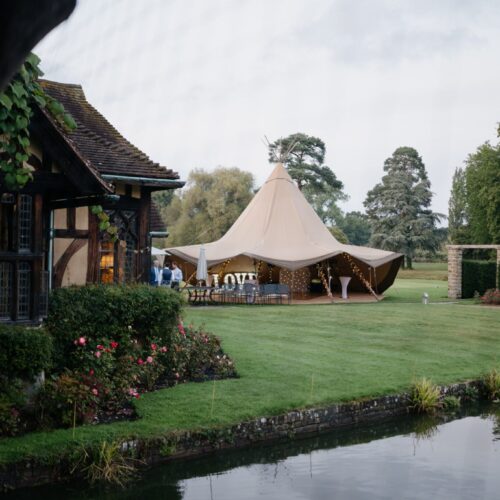Outdoor wedding event space