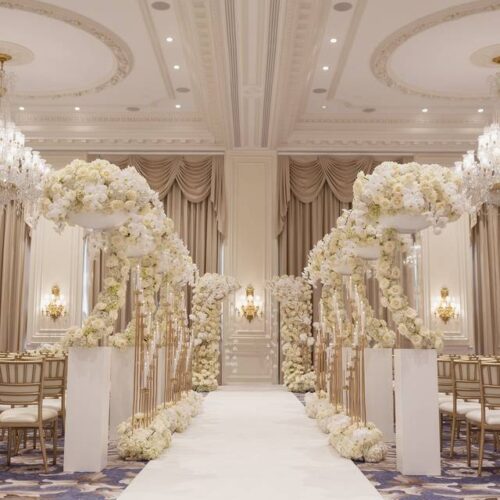 Indoor wedding ceremony event space